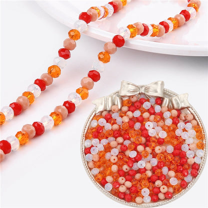 Transparent Flat Glass Beads 6mm Smooth Glossy Finish 200pcs 17