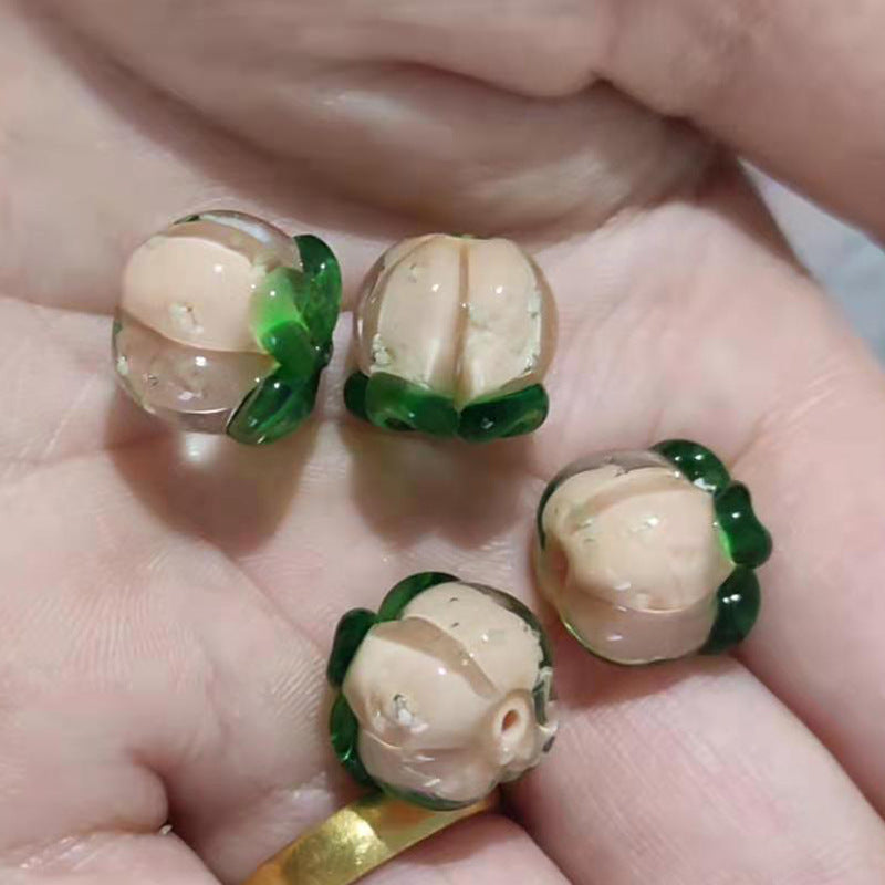 Lampwork Glass Beads Fruit Collection Glow in the Dark Detailed 20pcs 12
