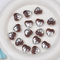 Plating Drip Heart Acrylic Beads 16mm Colorful Mixed 10pcs 6