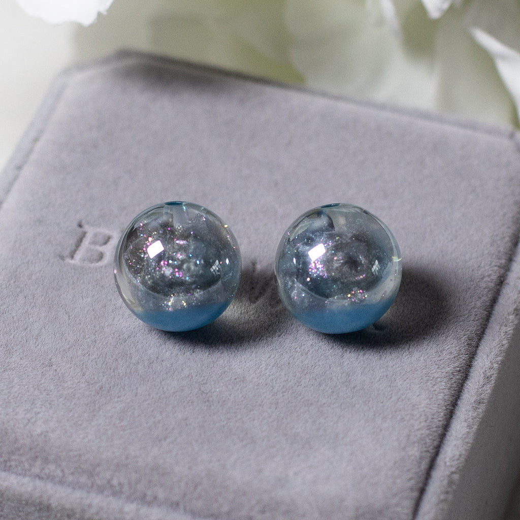 Clear Nine-Tailed Fox Resin Beads 16mm Round Mixed Colors 10pcs