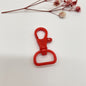 Colorful Plastic Swivel Snap Hook Keychain Clasps 40mm 20pcs 12