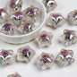 Glitter Rose Star Resin Beads 22mm Sparkle Mixed Colors 10pcs 19