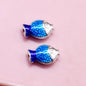 Koi Metal Beads 12mm Enamel Painted Alloy 20pcs 6