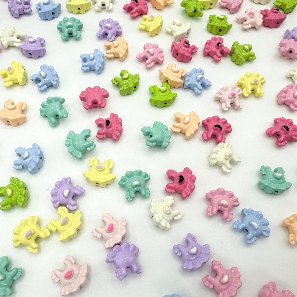 Baking Painted Dress Metal Beads 12mm Colorful Glossy Alloy 10pcs 3