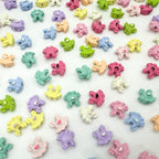 Baking Painted Dress Metal Beads 12mm Colorful Glossy Alloy 10pcs 3