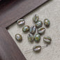 Vintage Czech Coffee Bean Lampwork Glass Beads 8x11mm 10pcs 13