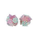 Flower Cluster Clay Beads 19mm Camellia Butterfly Bubblegum 6pcs 5