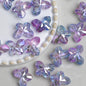 Faceted Butterfly Acrylic Beads 15-20mm Crystal Mixed 10pcs 10