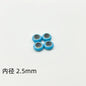 Brass Spacer Beads 10mm Colorful Enamel Large Hole 20pcs 16