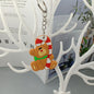 Cartoon Christmas Silicone Keychain Santa Claus Holiday Characters 7