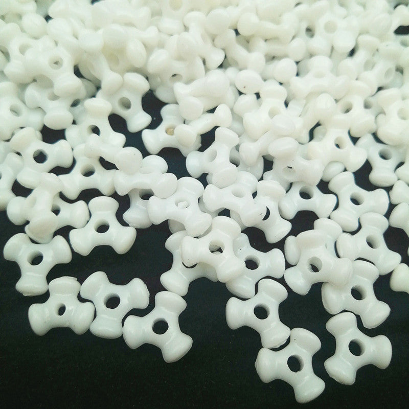 Trident Acrylic Beads 10mm Plastic Spacer Mixed Colors 400pcs 3