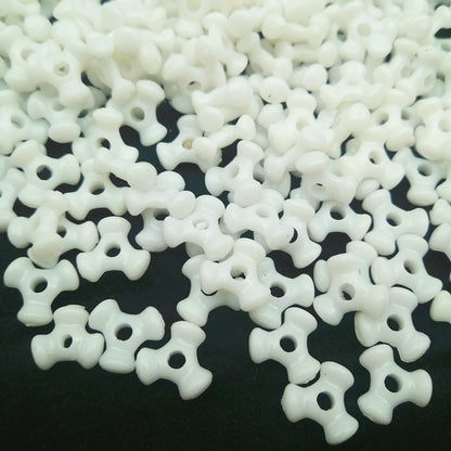 Trident Acrylic Beads 10mm Plastic Spacer Mixed Colors 400pcs 3