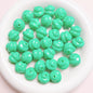 Painted Twisted Spiral Acrylic Beads 16mm Glossy Colorful 10pcs 12
