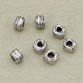 Alloy Irregular Wire Ball Spacer Beads 7mm Large Hole Tibetan Silver Tone 50pcs 2