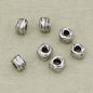 Alloy Irregular Wire Ball Spacer Beads 7mm Large Hole Tibetan Silver Tone 50pcs 2