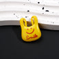 Painted Handbag Acrylic Beads 25mm Cartoon Pattern Bright Colors 10pcs 14