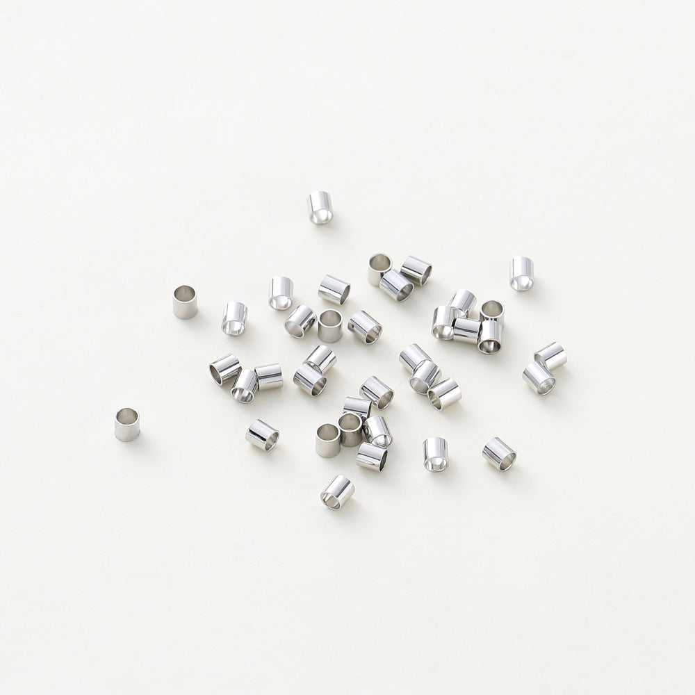 Brass Tube Metal Beads 1.5/2/2.5mm Smooth 100pcs 3