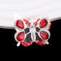 Fancy Butterfly Rhinestone Beads Alloy Spring Action Wings 5pcs 11