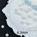 Alloy Tassel Flower Spacer Beads 6mm Tibetan Style 100pcs 2