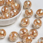 Sweet Bow Inside Resin Round Acrylic Beads 16mm 10pcs 11