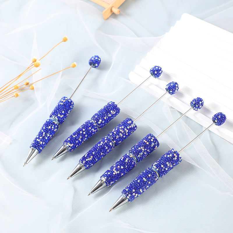 Beadable Pen Full Rhinestone Colorful Ballpoint Ink 13
