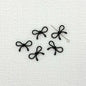 Hollow Bow Metal Beads 13x12mm Glossy Baking Painted Alloy 20pcs 22