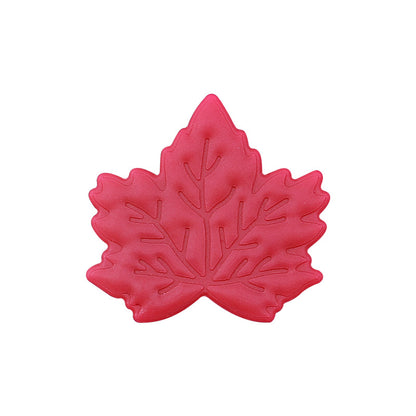 Silicone Focal Beads Maple Leaf Detailed Vein Patterns 20pcs 7