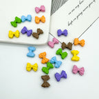 Bow Metal Beads 12mm Glossy Baking Painted Alloy 20pcs