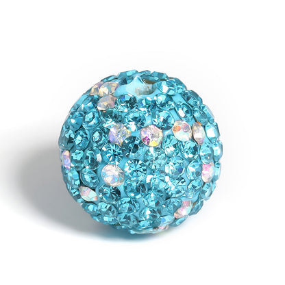 Clay Ball Rhinestone Beads 16mm Mixed Solid and AB Colors 20pcs 7