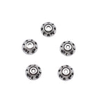 Alloy Star Moon Pattern Bead Caps 8mm Antique Silver 100pcs 3