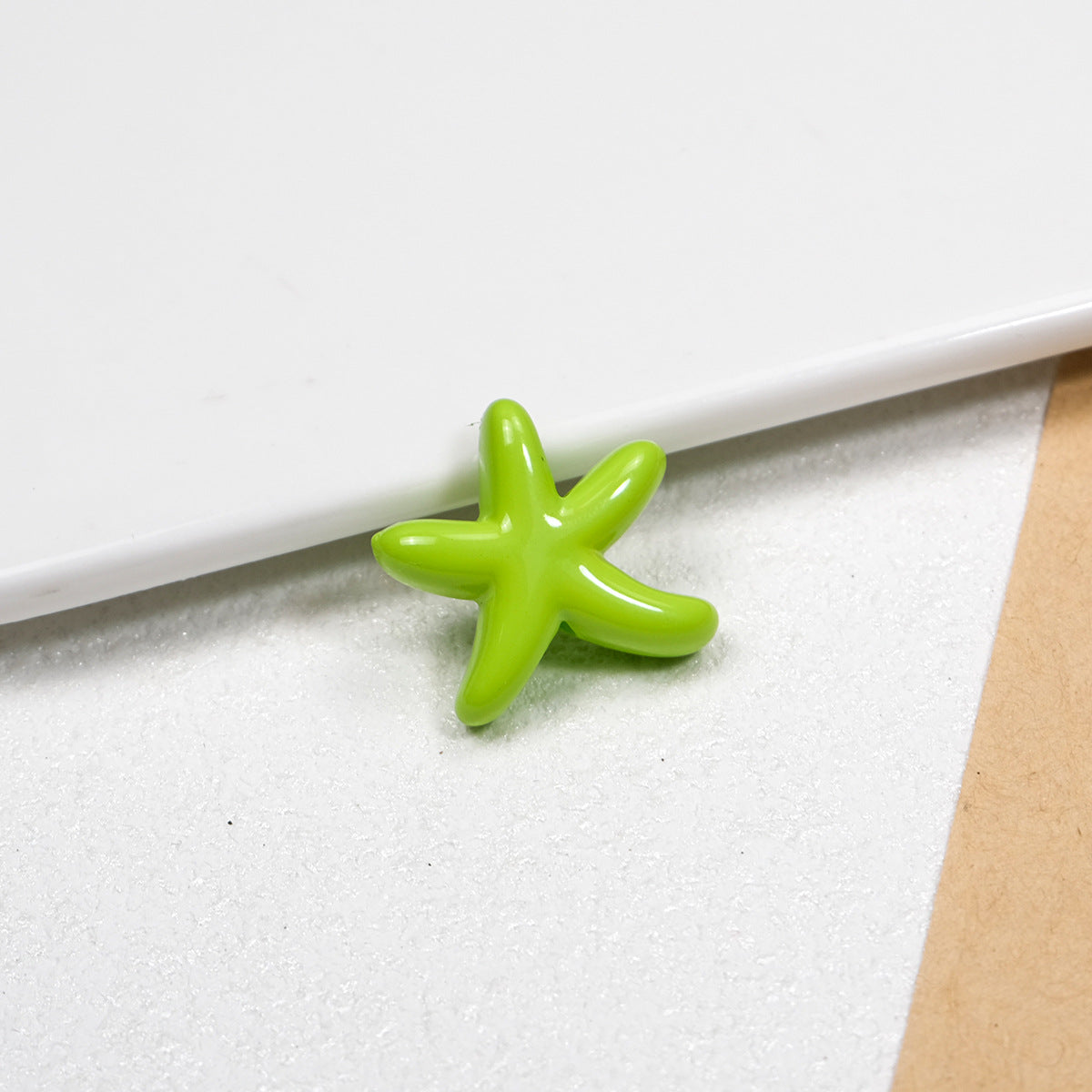 Irregular Starfish Acrylic Beads 21mm Glossy Mixed Colors 50pcs 13