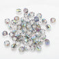 Faceted Glass Beads 8mm Watermelon Electroplated Iridescent 30pcs 18
