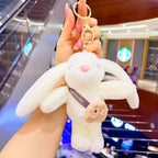 Plush Bunny Keychain Long Ear Soft Pastel Colors 6