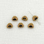 Japanese Rice Ball Metal Beads 8*10mm Enamel Painted Alloy 10pcs 15