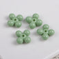 Acrylic Round Four Leaf Petal Spacer Beads 10mm Colored Baking Painted 100pcs 5