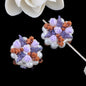 Bouquet Clay Beads 25mm Pearl Wrapped Floral Design 2pcs 13