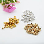 Alloy UFO Shaped Spacer Beads 4x5mm Dragonfly Eye Antique Gold 100pcs 3