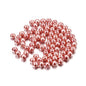 Pearl Glass Beads 8mm Imitation Smooth Glossy Mixed Colors 100pcs 42