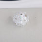 Flower Pattern Rhinestone Bubblegum Beads 15mm Polymer Clay 10pcs 8