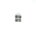 Smooth Square Acrylic Beads 7mm White CCB Plastic 500pcs