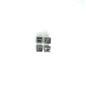Smooth Square Acrylic Beads 7mm White CCB Plastic 500pcs