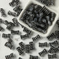 Handmade Matte Texture Bone Lampwork Glass Beads 16mm 10pcs 16