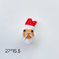 Hand Painted 3D Christmas Lampwork Glass Beads Snowman Santa Motifs 1pc 11