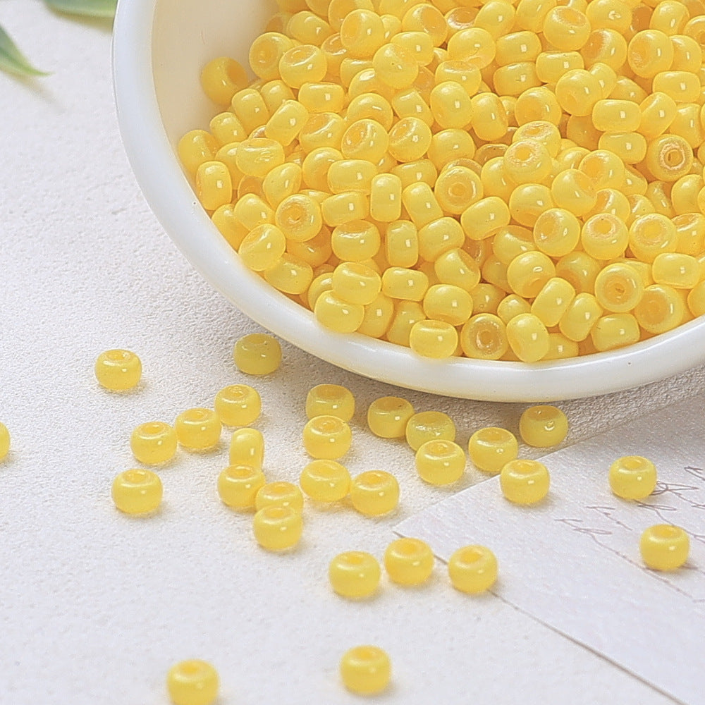 Glass Donut Spacer Beads 4mm Solid Color 200pcs 4
