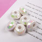 Acrylic UFO Spacer Beads 14mm Glossy Faceted Plating 100pcs 4
