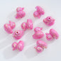 Plating Duck Acrylic Beads 22mm Glossy Iridescent 10pcs 7