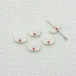 Angel Wing Metal Beads 14mm Painted Colorful Alloy 10pcs 7