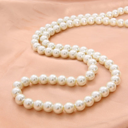Pearl Glass Beads Round 10mm Imitation Glass 20pcs 14