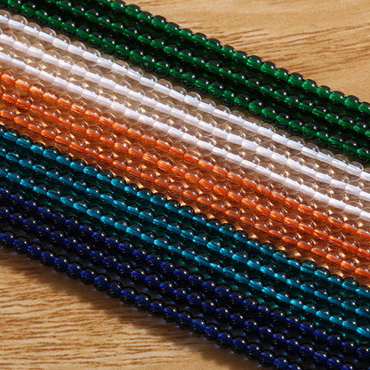 Colored Transparent Seed Glass Beads 2mm 2 Strands 400pcs