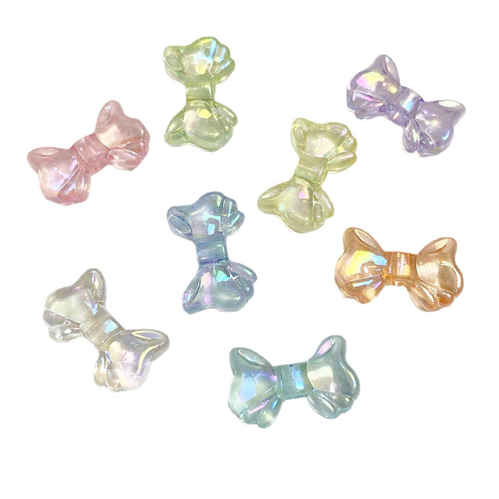 Clear Plating Butterfly Acrylic Beads 15mm Pastel Iridescent 20pcs 5